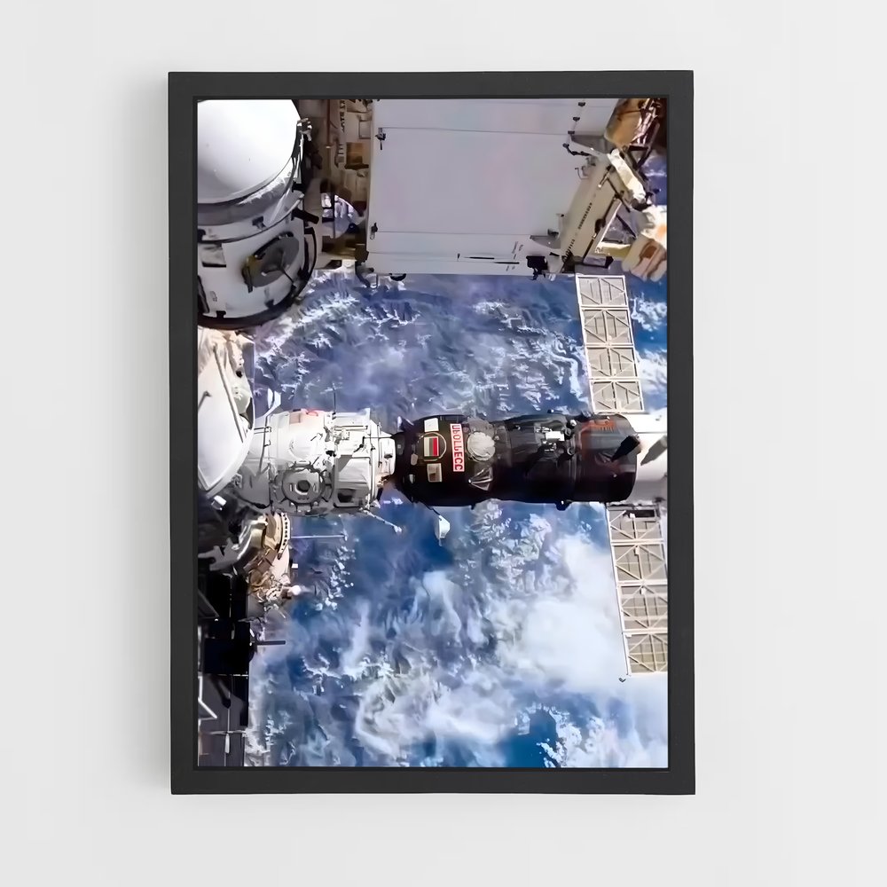 Poster Station Spatiale Internationale Éthéré – affiche Astronomie (vue 2)